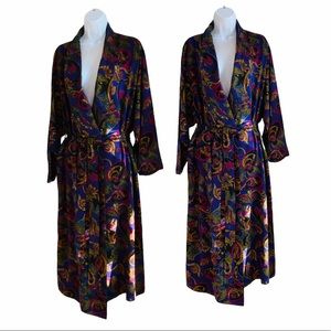 Vintage Victorias Secret Multicolor Paisley Robe
